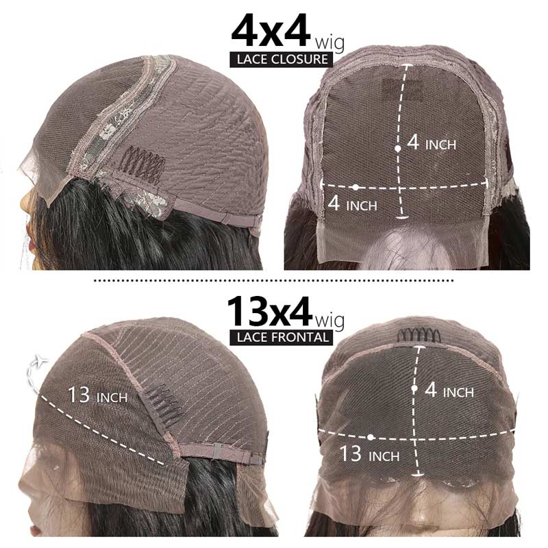 Platinum Blonde Highlight Straight Bob Wig 1B/613 Mixed Color HD Lace Short Human Hair Wigs