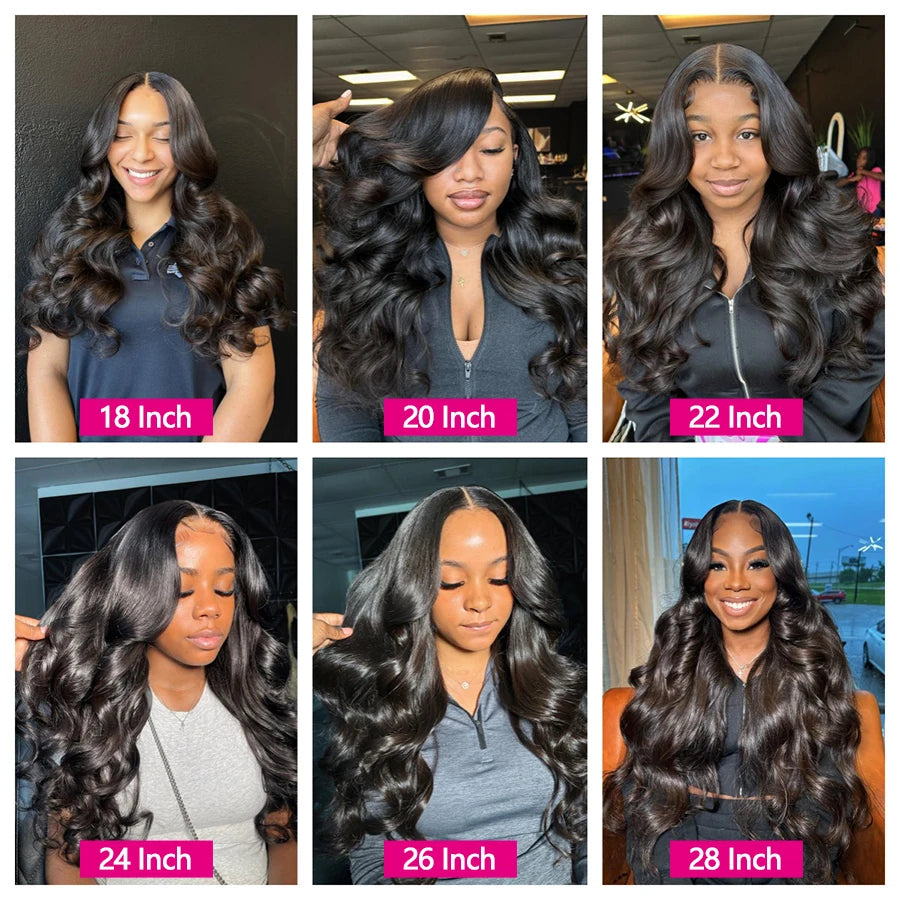 Body Wave Virgin Hair Weave 3 Bundles With 13*4 Lace Frontal