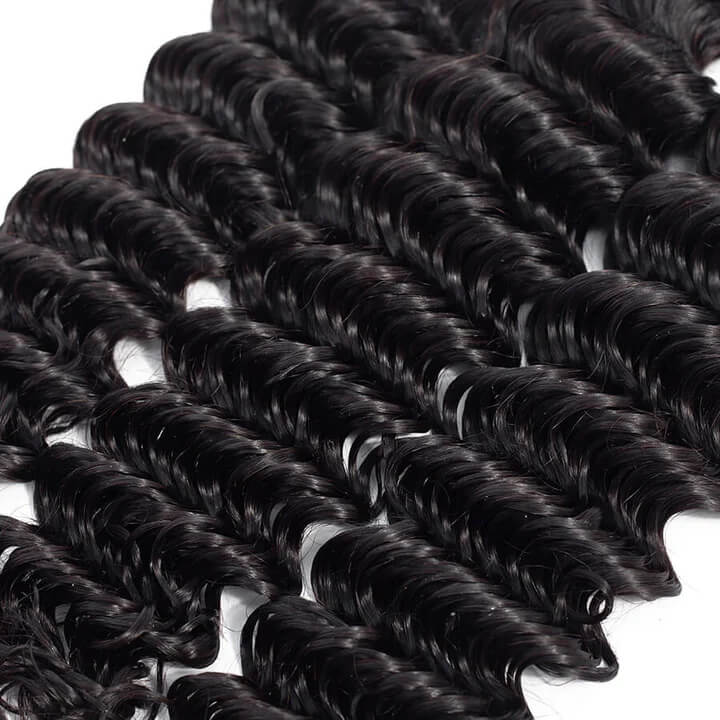 Deep Wave Virgin Hair Unprocessed Deep Wave Human Hair 3 Bundles