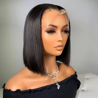 Subella Hair Bob Hair Wigs Straight 13x4 HD Transparent Lace Front Wigs 100% Human Virgin Hair Wigs