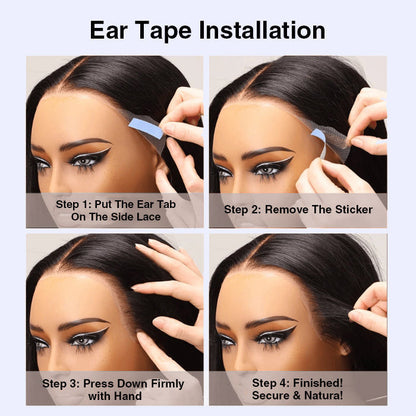 13x4 13x6 Pre Cut Lace Frontal Real Ear To Ear Curly/Water Wave Glueless Pre All Wig