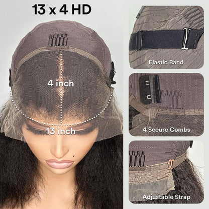 [BOGO] Skin Melt Body Wave 13x4 HD Lace Front Human Hair Wigs with Bleached Knots Special Offer