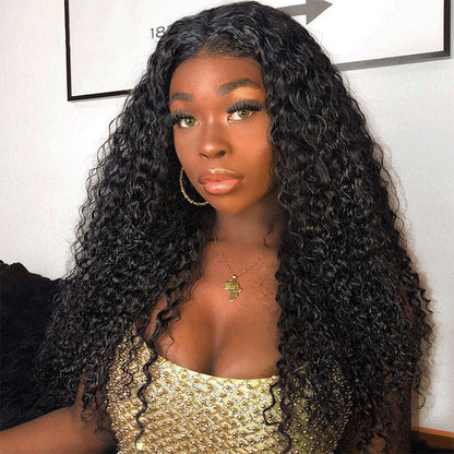 13x4 HD Transparent Lace Frontal Water Wave Wigs Comfortable And Breathable With Natural Hairline