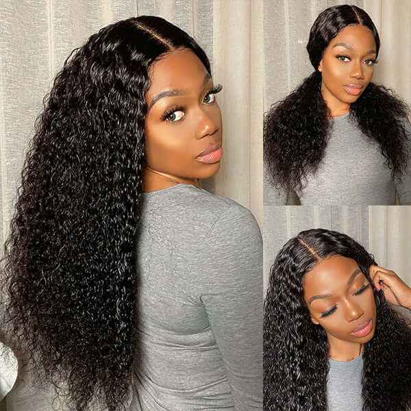 13x4 HD Transparent Lace Frontal Water Wave Wigs Comfortable And Breathable With Natural Hairline