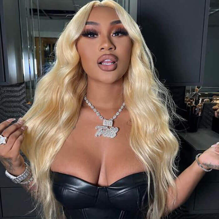 613 Blonde Wig Body Wave 13x6 Lace Frontal Human Hair HD Transparent Lace Wig