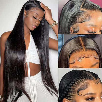 HD Transparent Lace Front Human Hair Wigs 13x4/13x6 Straight Frontal Wig For Women