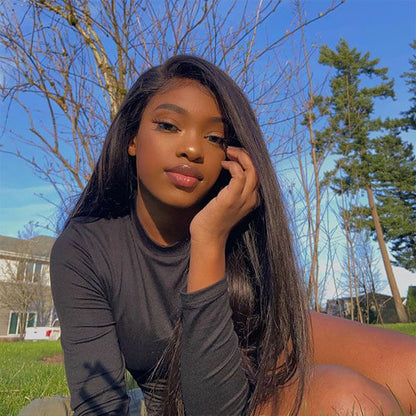 HD Transparent Lace Front Human Hair Wigs 13x4/13x6 Straight Frontal Wig For Women