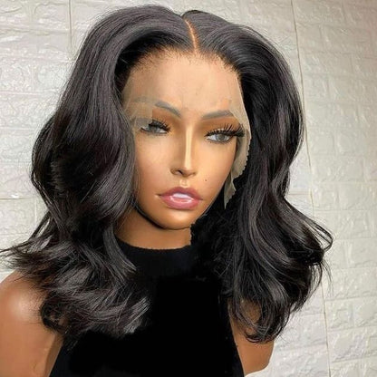 14"=$89 Body Wave Short bob Wigs 13x4 Lace Front Wigs Human Hair 100% Real Human Hair Wig Special Offer