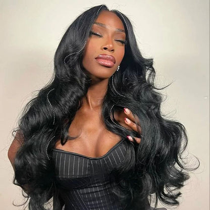 Face-Framing Layered Cut Body Wave 9x6 Wear Go Wig Transparent Lace Glueless Wig | BGMgirl Hair
