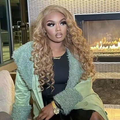 Loose Deep Wave Wigs #27 Colored 13x4 HD Lace Front Wig Virgin Human Hair