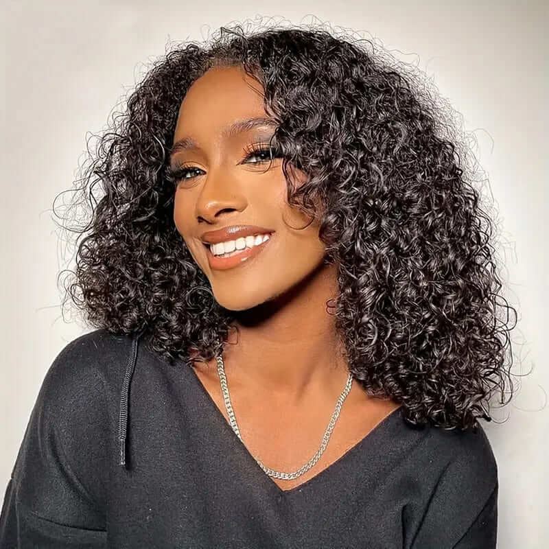 280% Density 4C Edges Hairline Spiral Curly HD Lace Wig Realistic Kinky Edges Glueless Lace Front Wig