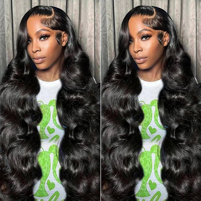 [2Wigs 220%] Left C Part Glueless Wig Wave Wave & Loose Body Wave 8x5 Big Parting HD Lace Wig Special Offer