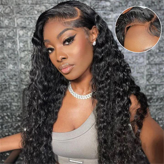 [2Wigs 220%] Left C Part Glueless Wig Wave Wave & Loose Body Wave 8x5 Big Parting HD Lace Wig Special Offer