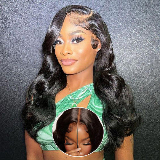 [2Wigs 220%] Left C Part Glueless Wig Wave Wave & Loose Body Wave 8x5 Big Parting HD Lace Wig Special Offer