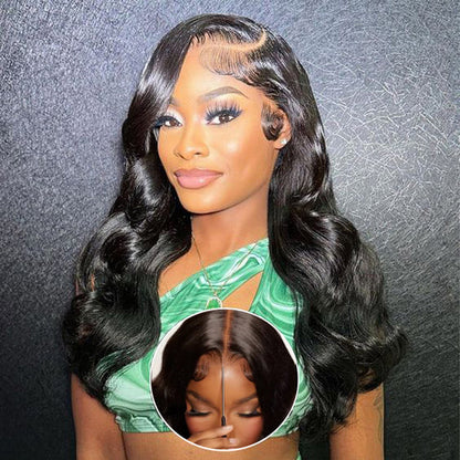 [2Wigs 220%] Left C Part Glueless Wig Wave Wave & Loose Body Wave 8x5 Big Parting HD Lace Wig Special Offer