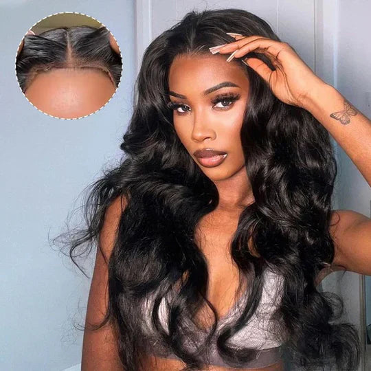 [2Wigs 220%] Pre Bleached Wear Go Glueless Wig Pre Cut HD Lace Straight & Body Wave Human Hair Wigs Special Offer