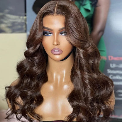 2Wigs $189 | Glueless Straight Human Hair Wig + Chocolate Brown Body Wave Wear Go Wig Special Offer