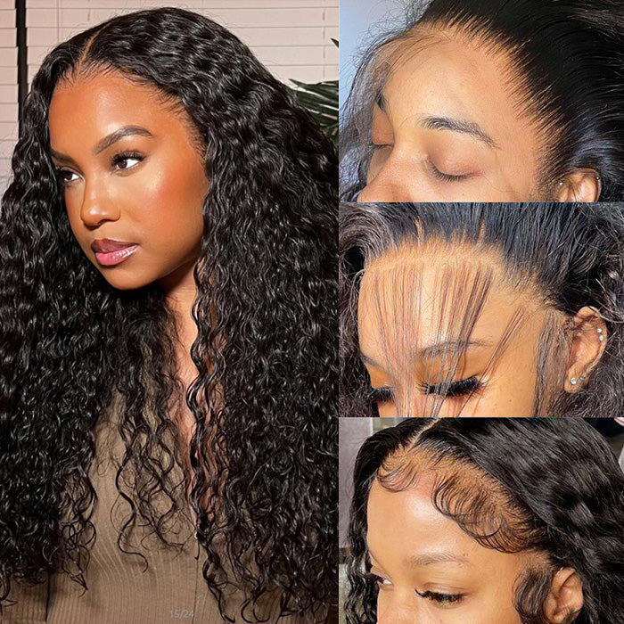 2Wigs $189 | Water Wave Glueless Lace Wig + Highlight Blonde Body Wave Wig With Bangs Special Offer