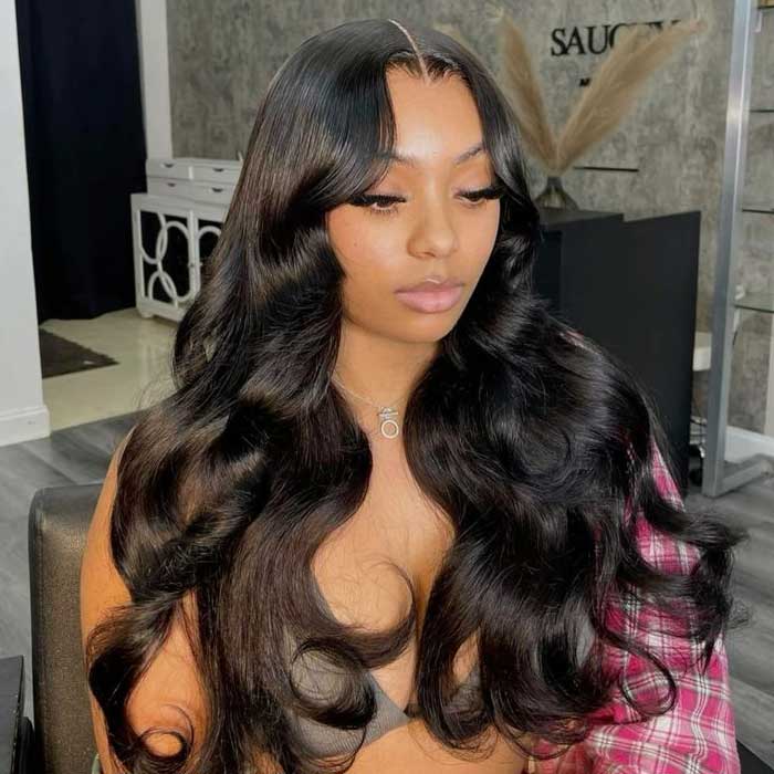 2Wigs $199 | Curtain Bangs Wig 8x5 Pre Cut Lace Glueless Straight & Body Wave Human Hair Wigs Special Offer