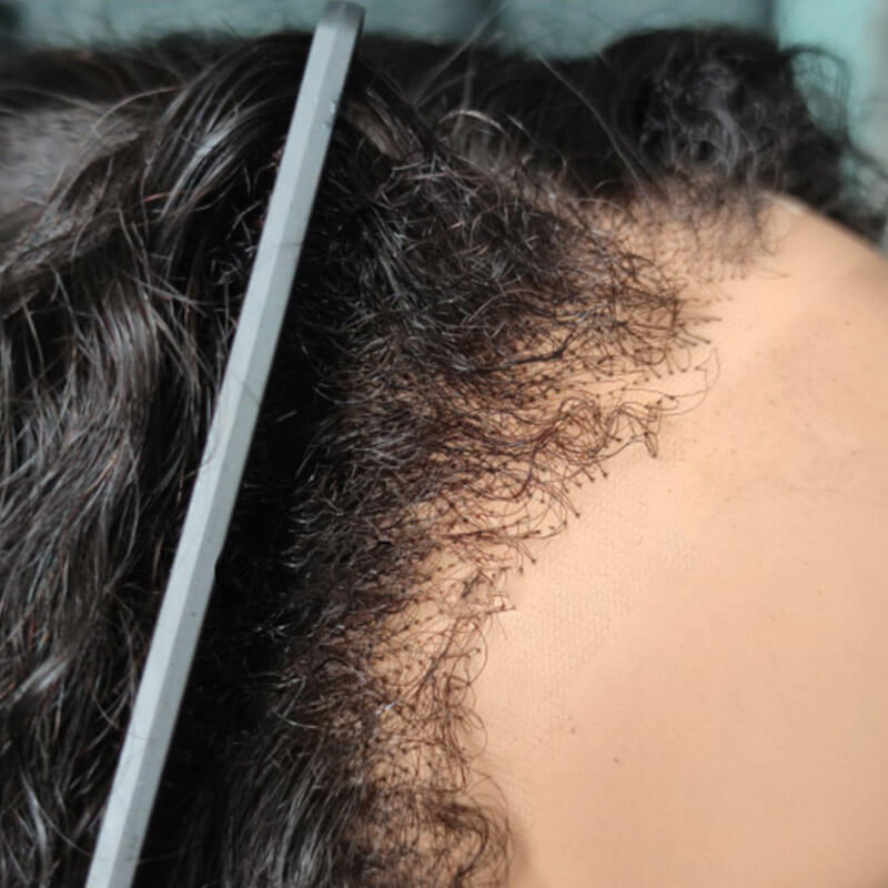 4C Edges | Water Wave Kinky Edges Free Parting 13x4 Undetectable Lace Front Wig