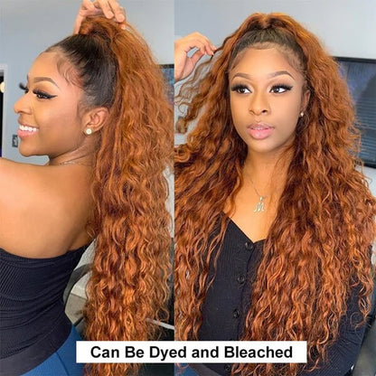 Water Wave 360 HD Transparent Lace Front Wigs Transparent Lace Wig Wet And Wavy Human Hair