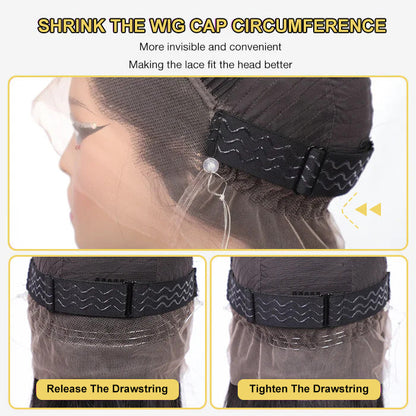 Deep Wave 360 Lace Front Wigs HD Transparent Lace Wig Wet And Wavy Human Hair