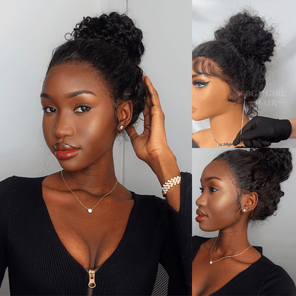 360 Lace Water Wave Invisi Draw String Wear Go Wig Pre-Bleached Pre-Cut Lace Glueless Wig | BGMgirl Hair