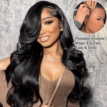 3D Body Wave Pre All Wig Real Ear To Ear Pre-Cut Lace Pre-Plucked Pre-Bleached Glueless Wig