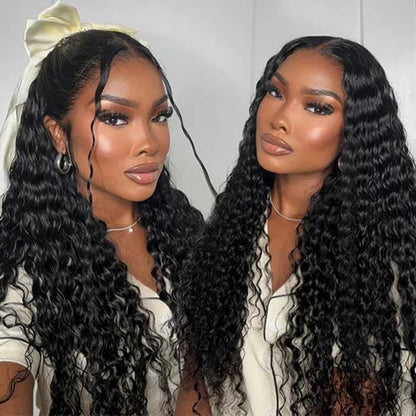 4 Bundles Deep Wave Human Hair Deal Malaysian Unprocessed Virgin Human Hair Bundles