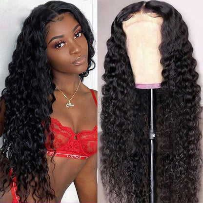 Glueless Pre-Cut HD Lace Wig Put On And Go Deep Wave Human Hair Wig with Breathable Cap Beginner Friendly