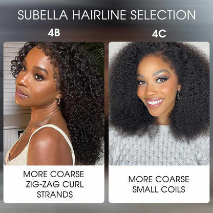 Blonde Highlights 4C Edges Curly Wig P1B/30 Balayage Pre Cut Pre Plucked Realistic Hairline Glueless Wig