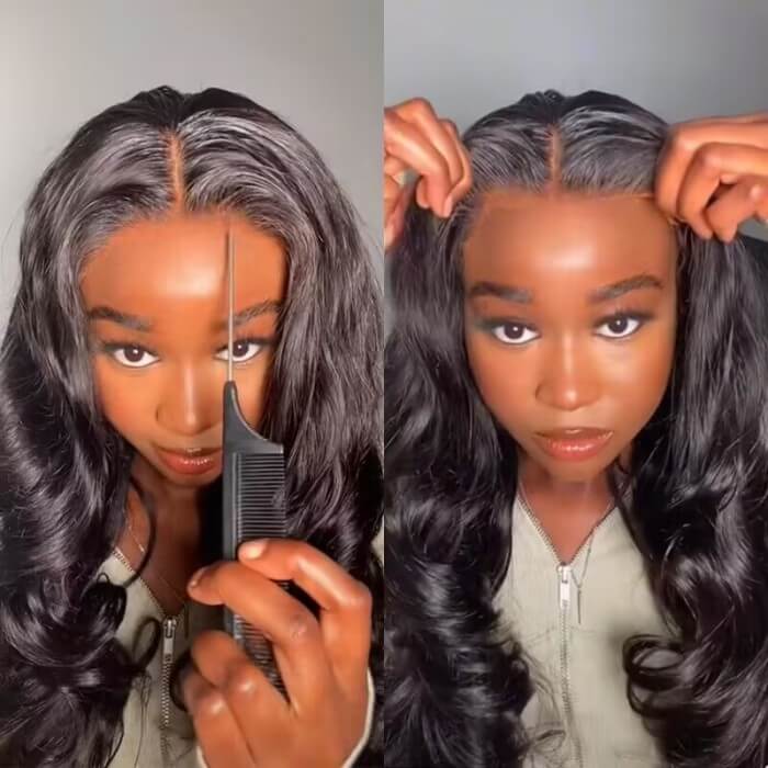 Upgrade Put On And Go 8×5/13x4 Glueless Lace Wig Pre-cut Lace Body Wave HD Lace Closure Wig Beginnger Friendly