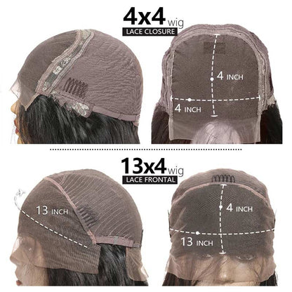 Platinum Blonde Highlight Straight Bob Wig 1B/613 Mixed Color HD Lace Short Human Hair Wigs