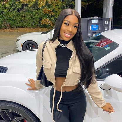 Subella Glueless Undetectable 4x4 HD Lace Closure Wigs High Density Virgin Straight Wig for Women