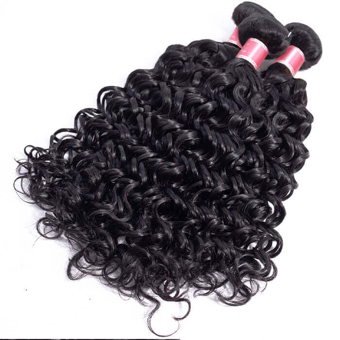 Water Wave Virgin Hair Weave Unprocessed Water Wave Human Hair 3 Bundlesater