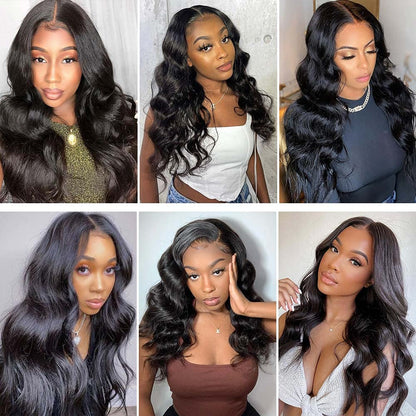 20''=$89 4X4 HD Transparent Lace Closure Wigs Body Wave Wig Pre Plucked With Baby Hair Special Offer