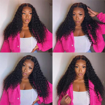 Deep Curly Virgin Hair Weave Unprocessed Deep Curly Human Hair 3 Bundles
