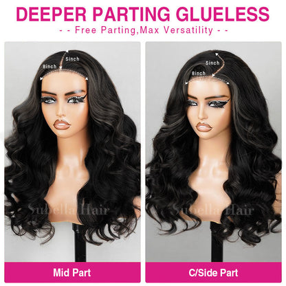 Exclusive Flash | Body Wave Pre Cut HD Lace Wig 8x5 Ready To Go Wig Natural Color Special Offer