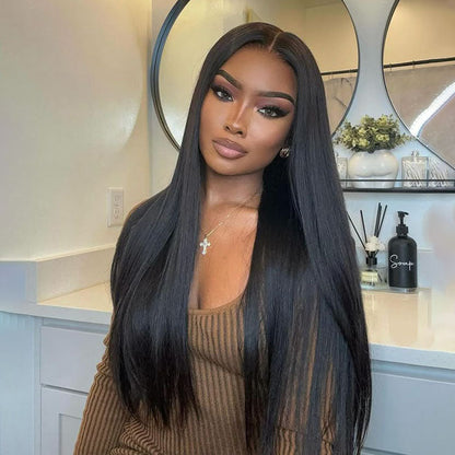 [BOGO] 13x4 HD Lace Front Wig Pre Plucked Natural Hairline Straight Human Hair Wigs for Women Special Offer