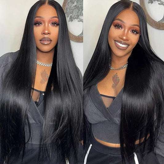 Exclusive Flash | 8x5 Pre Cut HD Lace Wig Bleached Knots Straight Glueless Wig Special Offer