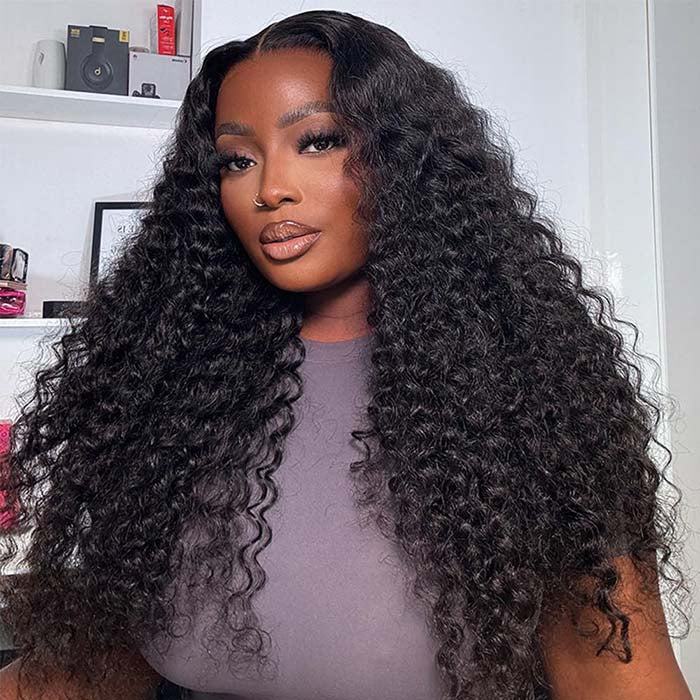 [BOGO] Curly Human Hair Lace Front Wig Skinlike 13x4 HD Lace Wig Pre Plucked Natural Hairline Special Offer
