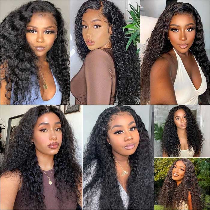Deep Wave Virgin Human Hair Weft 3 Bundles 100% Unprocessed Virgin Human Hair Extension