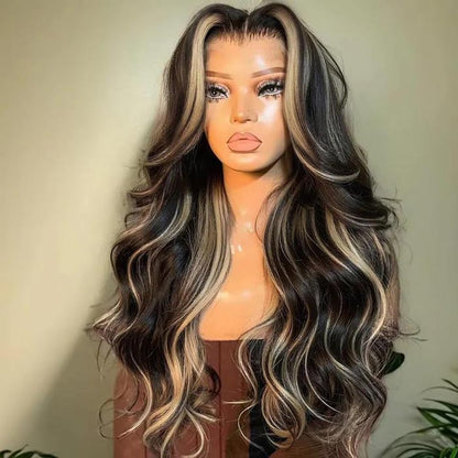 [BOGO] Face-Framing Curtain Bangs Wig Body Wave Glueless Balayage Highlights Human Hair Wigs Special Offer