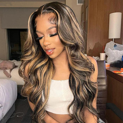 [BOGO] Face-Framing Curtain Bangs Wig Body Wave Glueless Balayage Highlights Human Hair Wigs Special Offer