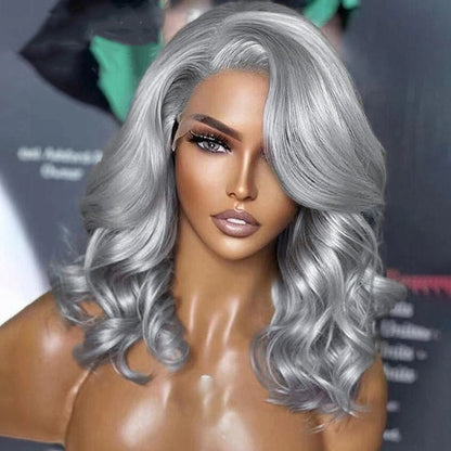Grey Body Wave Bob Wig 8x5 Pre Cut HD Lace Glueless Wig 13x4 Lace Front Colored Human Hair Short Bob Wigs