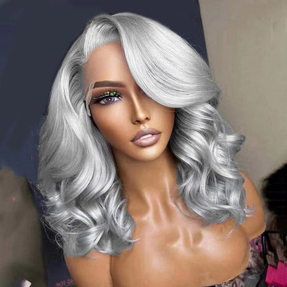 Grey Body Wave Bob Wig 8x5 Pre Cut HD Lace Glueless Wig 13x4 Lace Front Colored Human Hair Short Bob Wigs