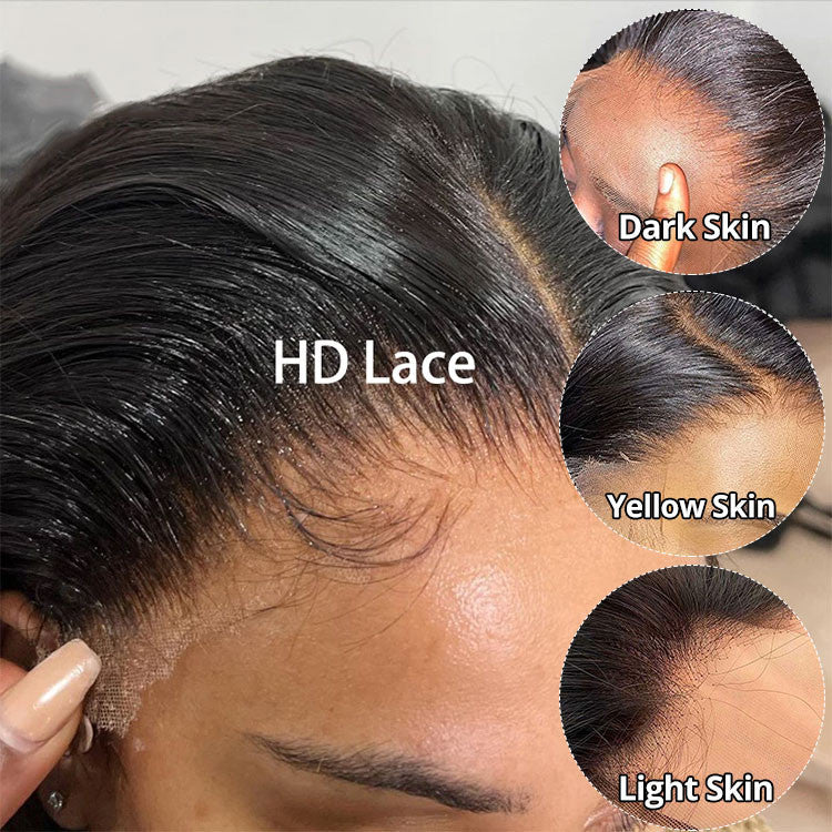 Skin Melt HD Lace Wigs 13x4 Lace Front Wigs Glueless Straight Human Hair Wigs