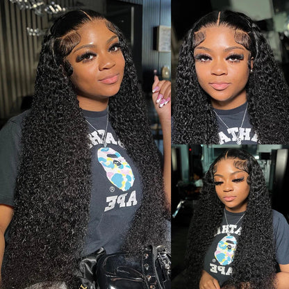 Kinky Curly Human Hair 3 Bundles With 4x4 Lace Closure