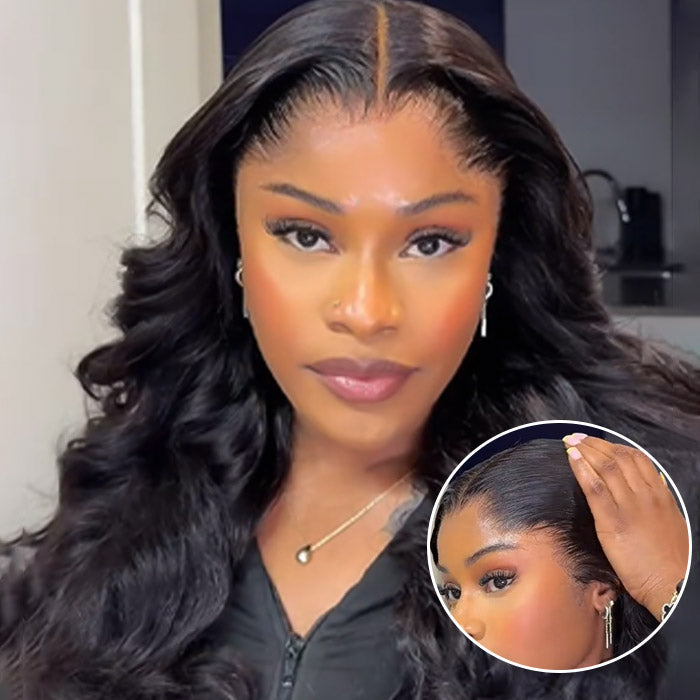 Lagos Hairline Body Wave Glueless Human Hair Wigs Widows Peak 13x4/13x6 HD Lace Front Wig
