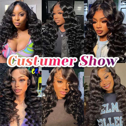 Loose Wave Human Hair 3 Bundles With 4x4 Lace Closure Human Hair Weft